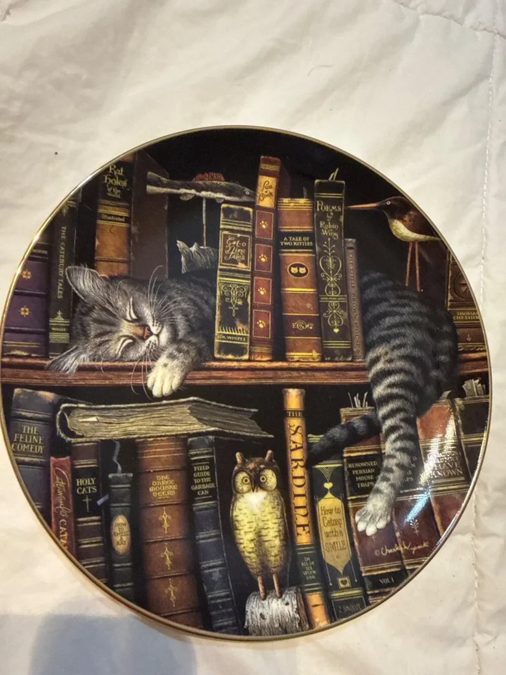 Frederick The Literate Decorative Plate By Charles Wysocki 1998 Bradford Exchang